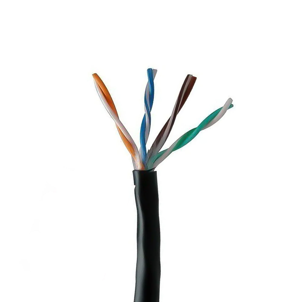 Metro Cabo de Rede CAT6, UTP 4P, 100% Cobre, 4PX24AWG, CM INT, WEC - Preto